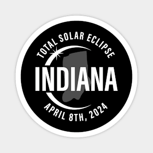 Indiana Total Solar Eclipse April 8 2024 Path of Totality 2024 North America Magnet